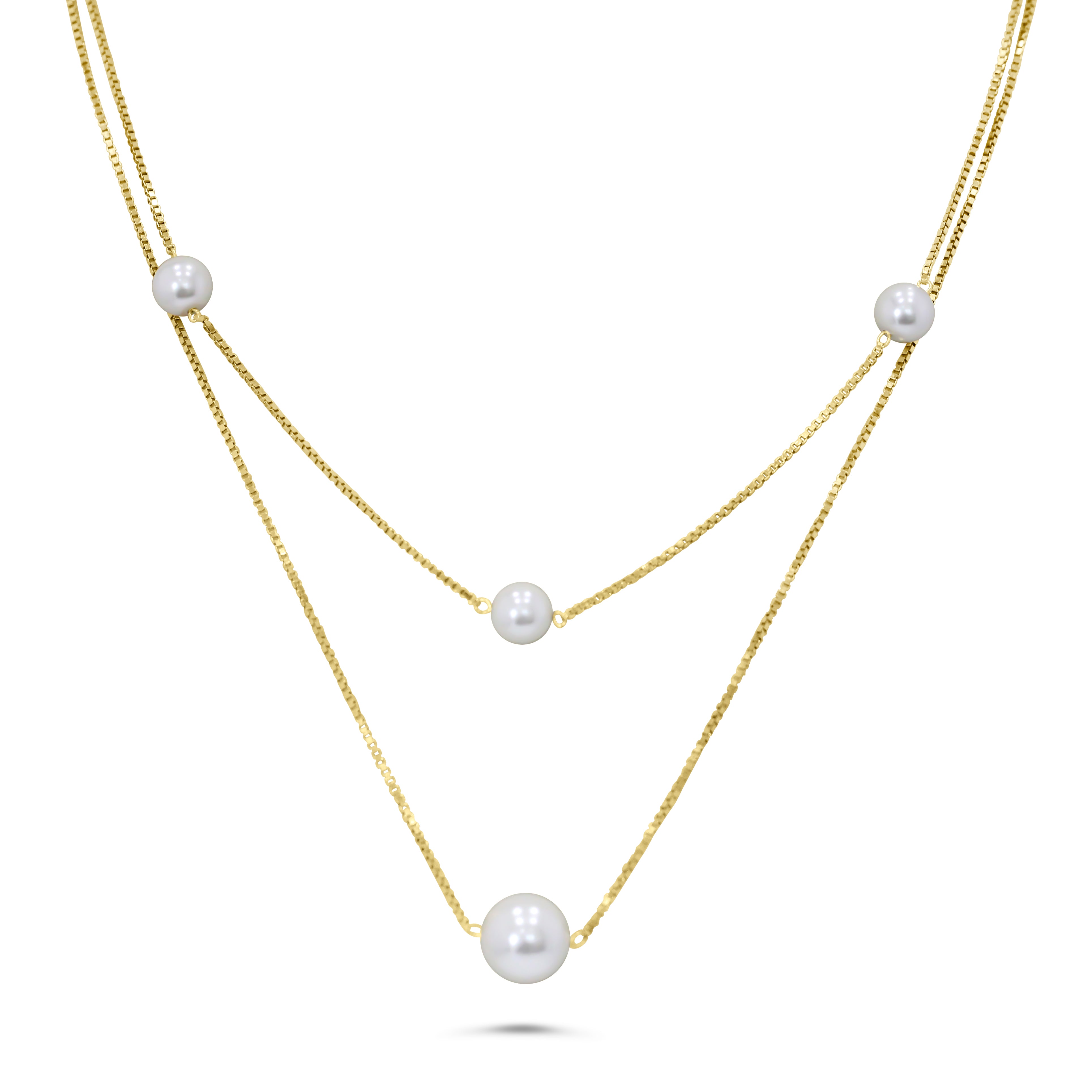 Layered Pearl Necklace