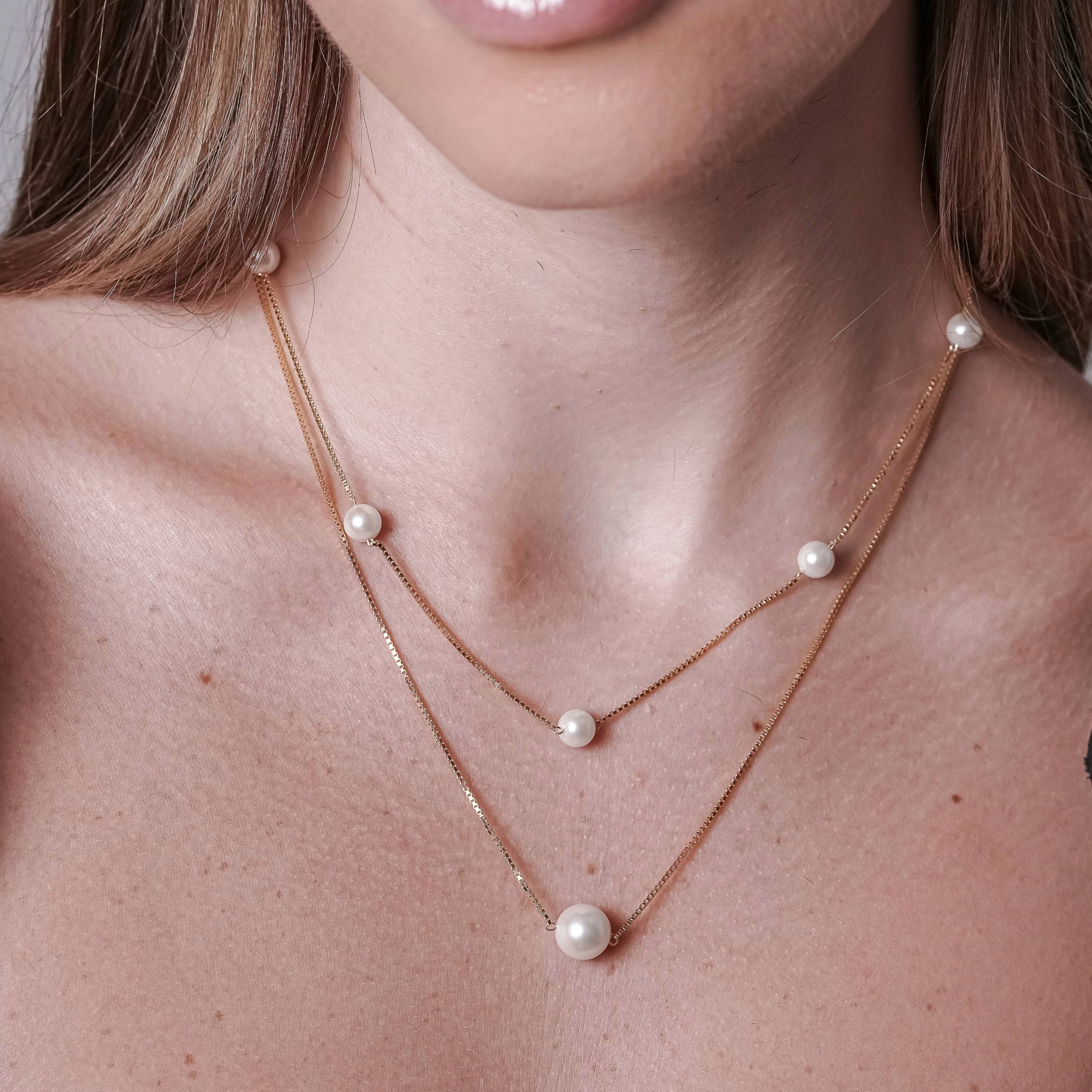 Layered Pearl Necklace