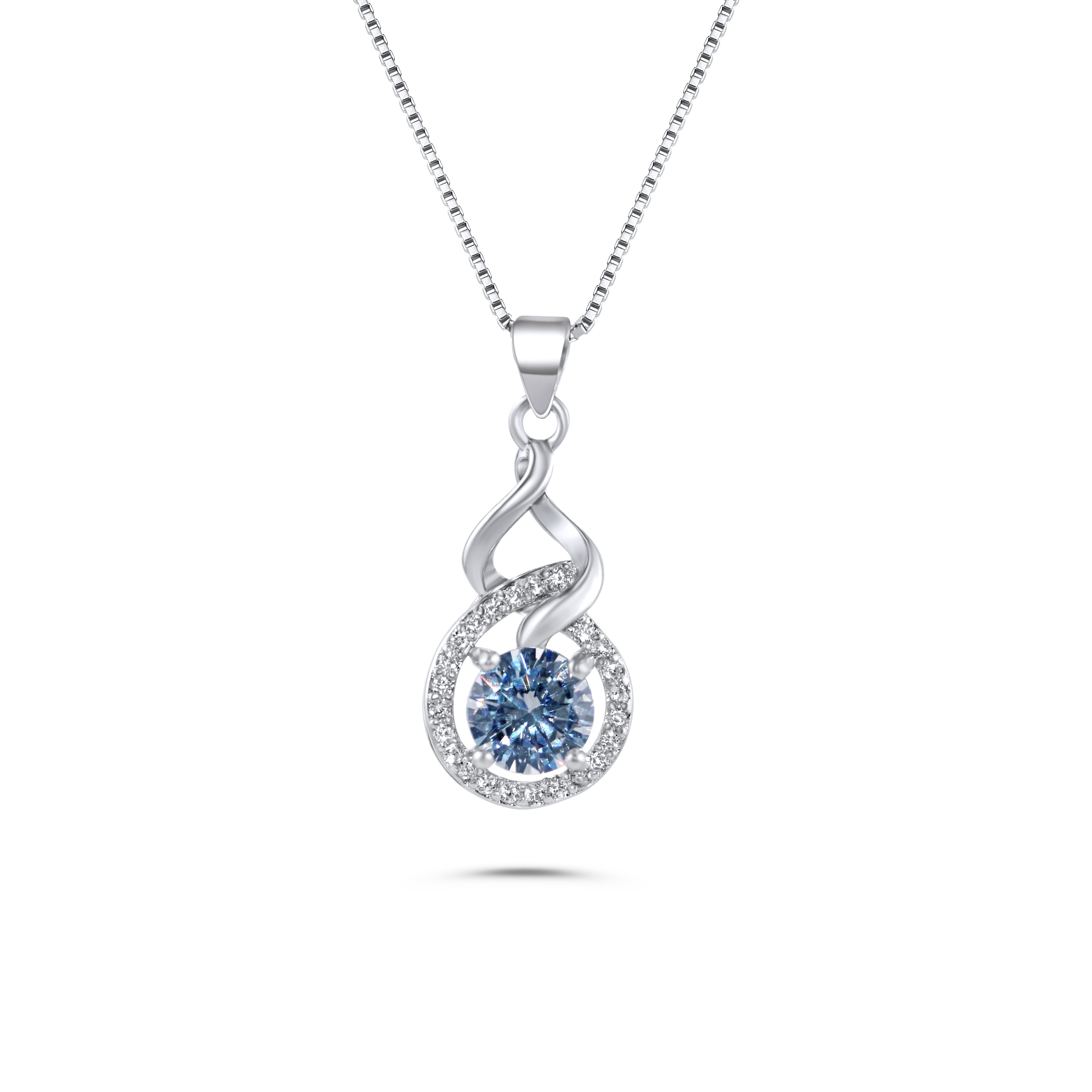 Curved Sterling Pendant
