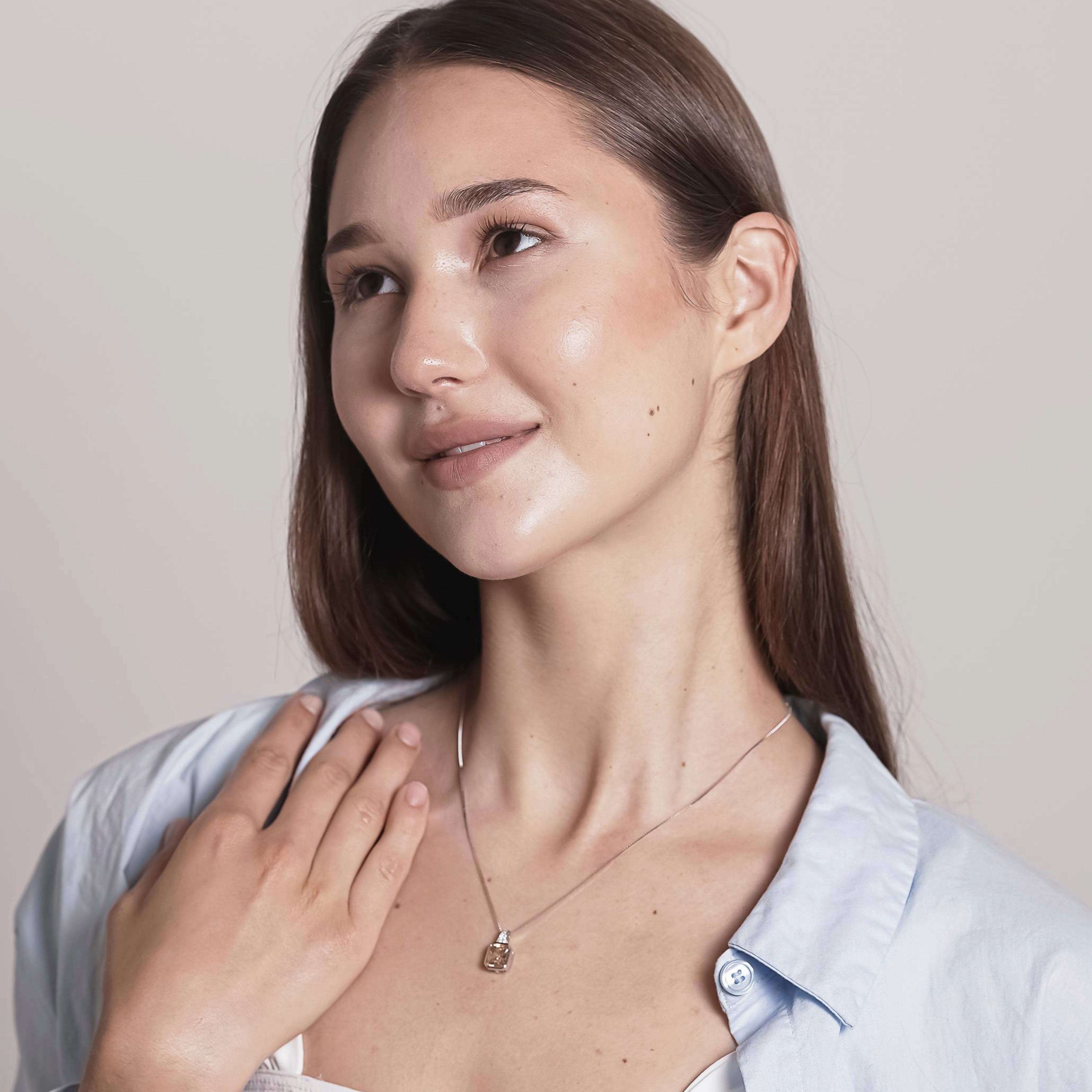 Silver Golden Topaz Pendant