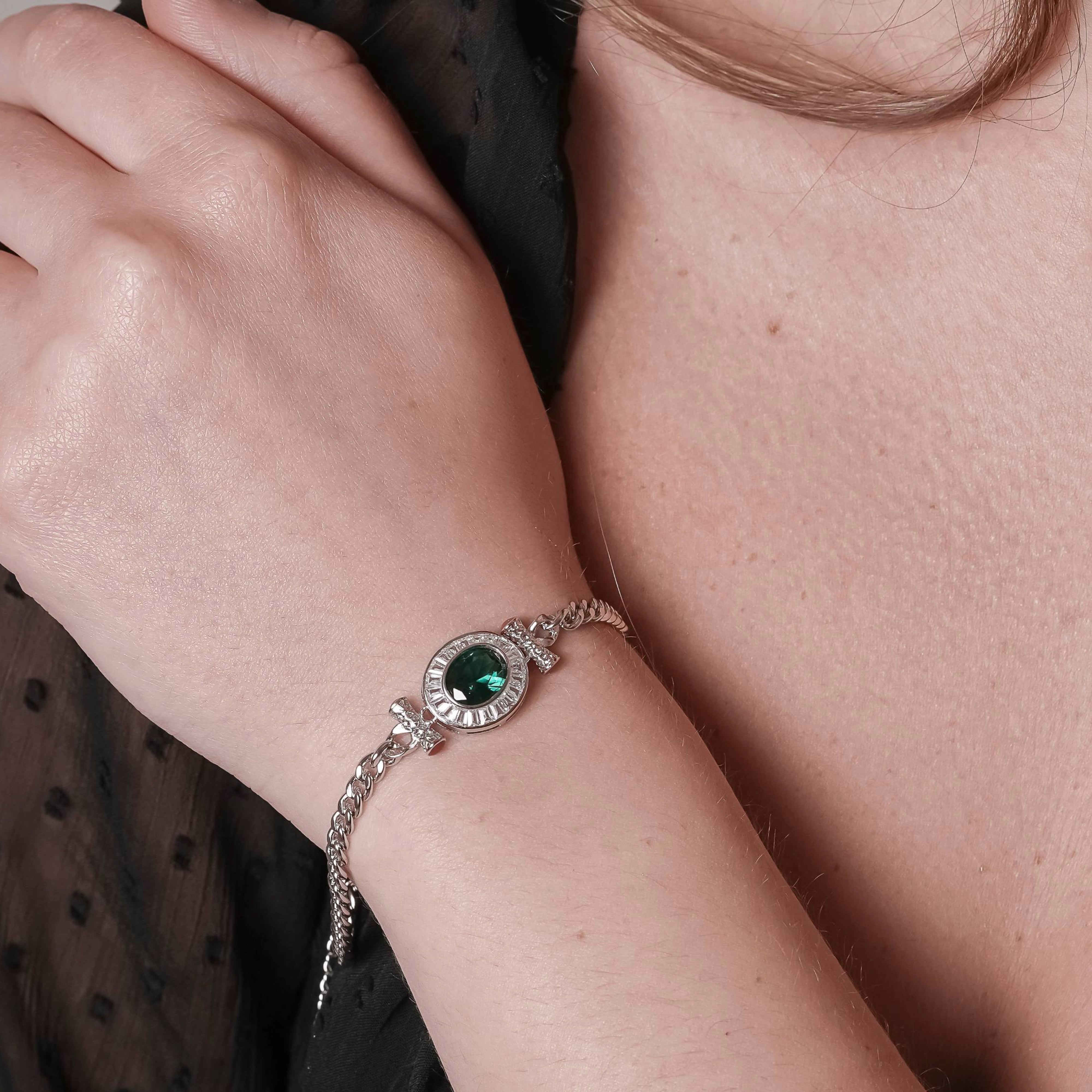 Sterling Silver Oval Bracelet