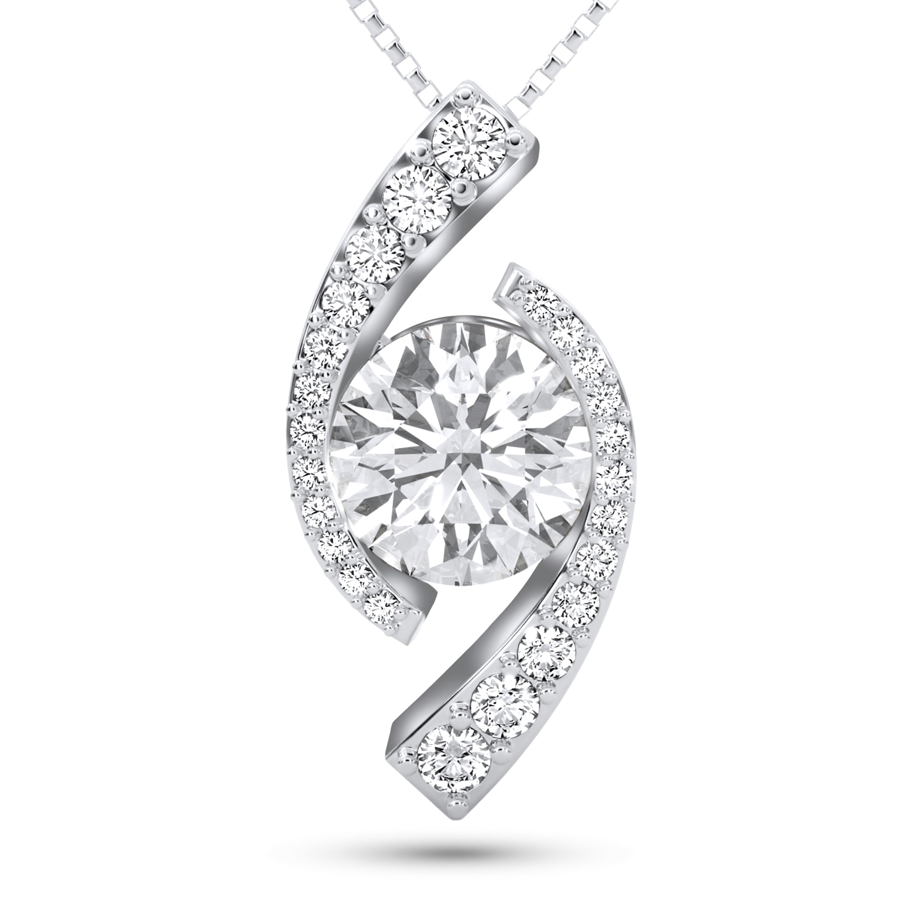 Crafted Moissanite Necklace
