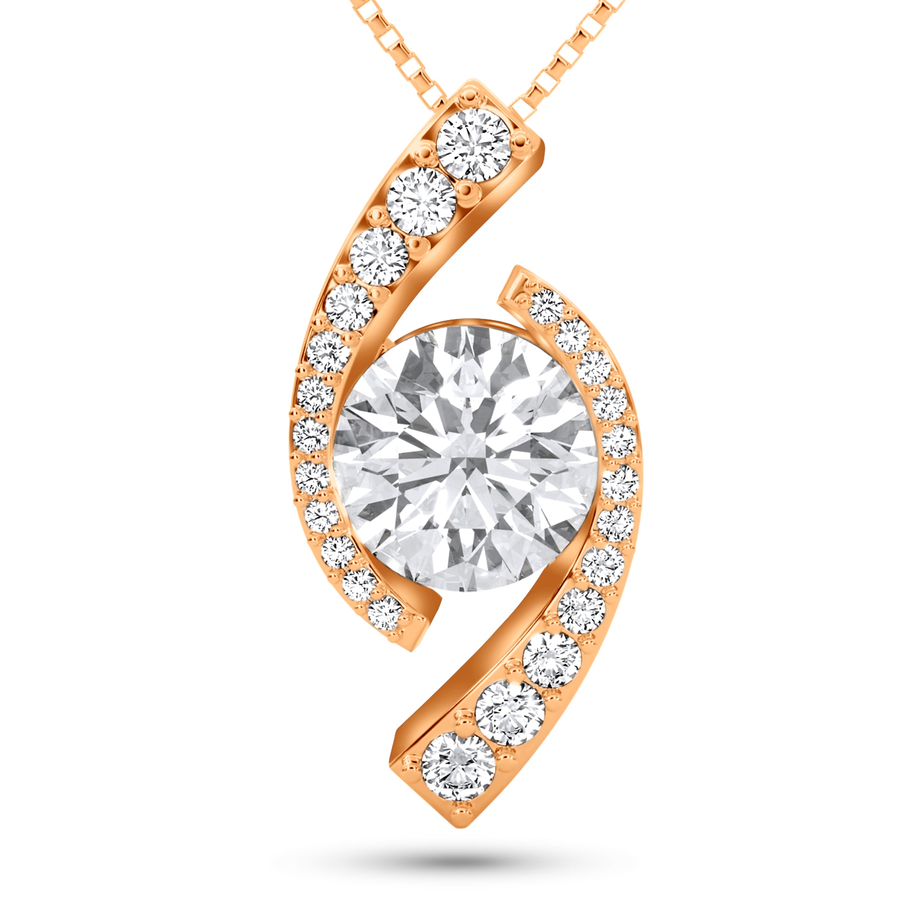 Crafted Moissanite Necklace
