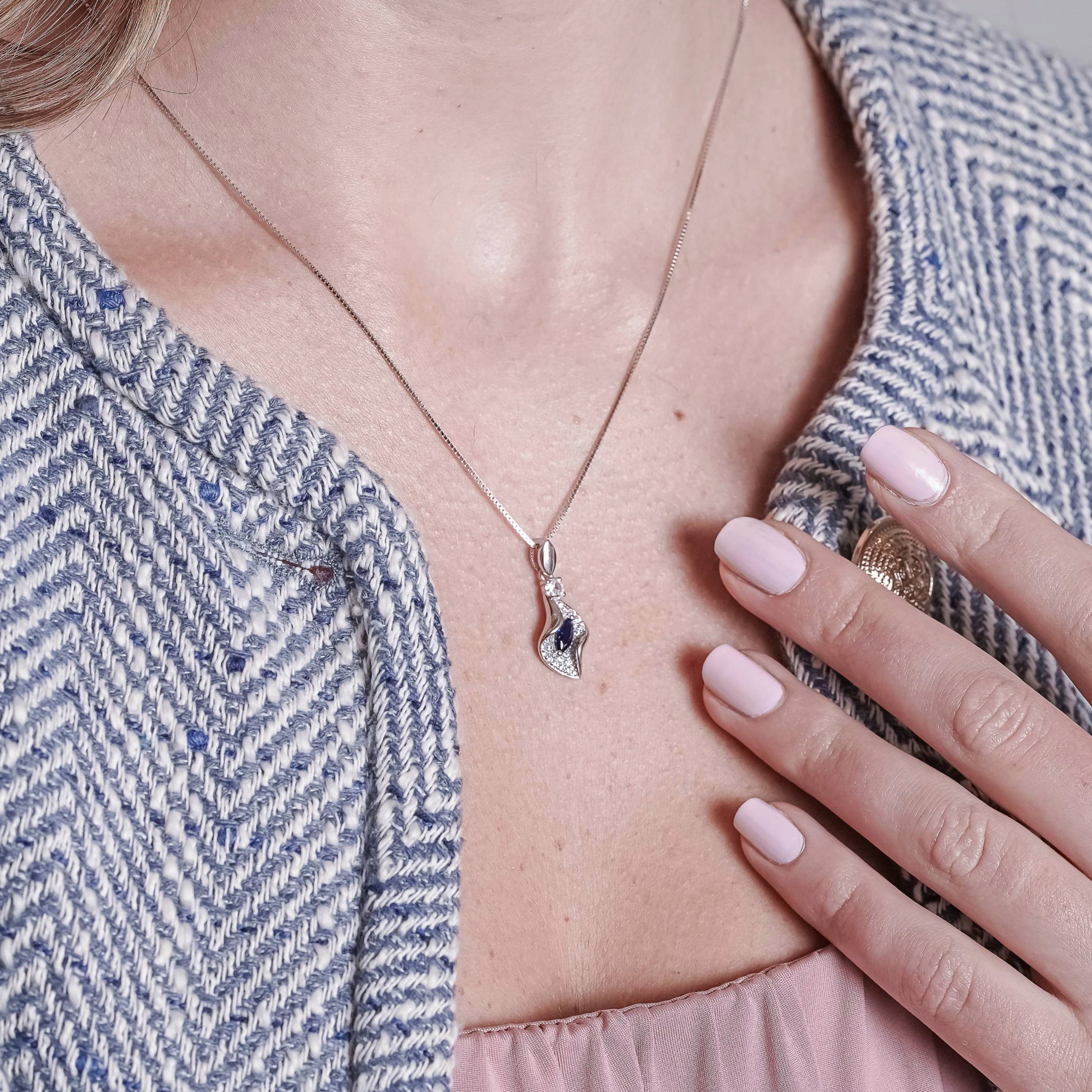 Silver Angel Tears Pendant